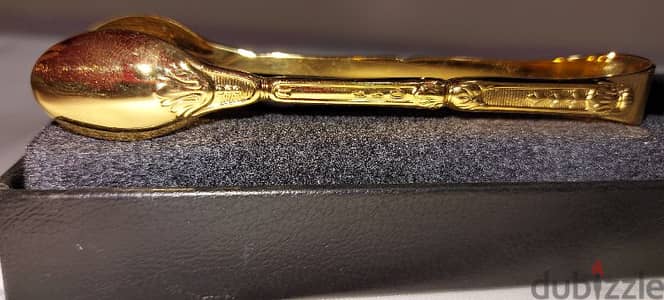 german gold plated sugar tongs