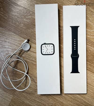 Apple Watch Series 7, 45mm, Sport Band- Midnight Black