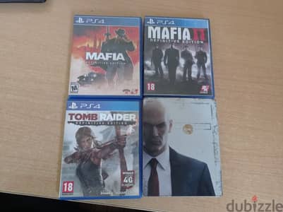 Hitman Mafia Tomb raider ps4 used