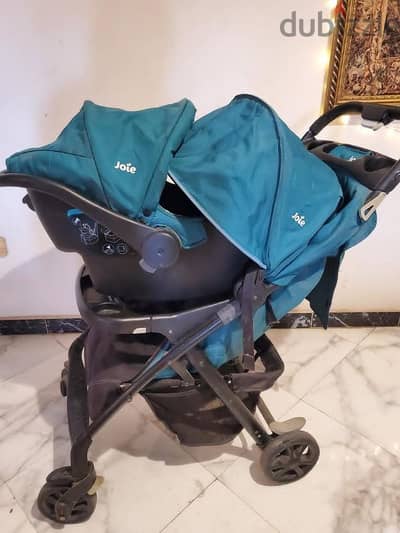 baby stroller and Car seat