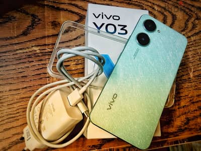 للي يلحق . . موبايل Vivo y03 /4/128  . . بكل مشتملاته