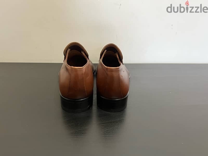 جزمة جلد جديدا . . Brown leather shoe - New 3