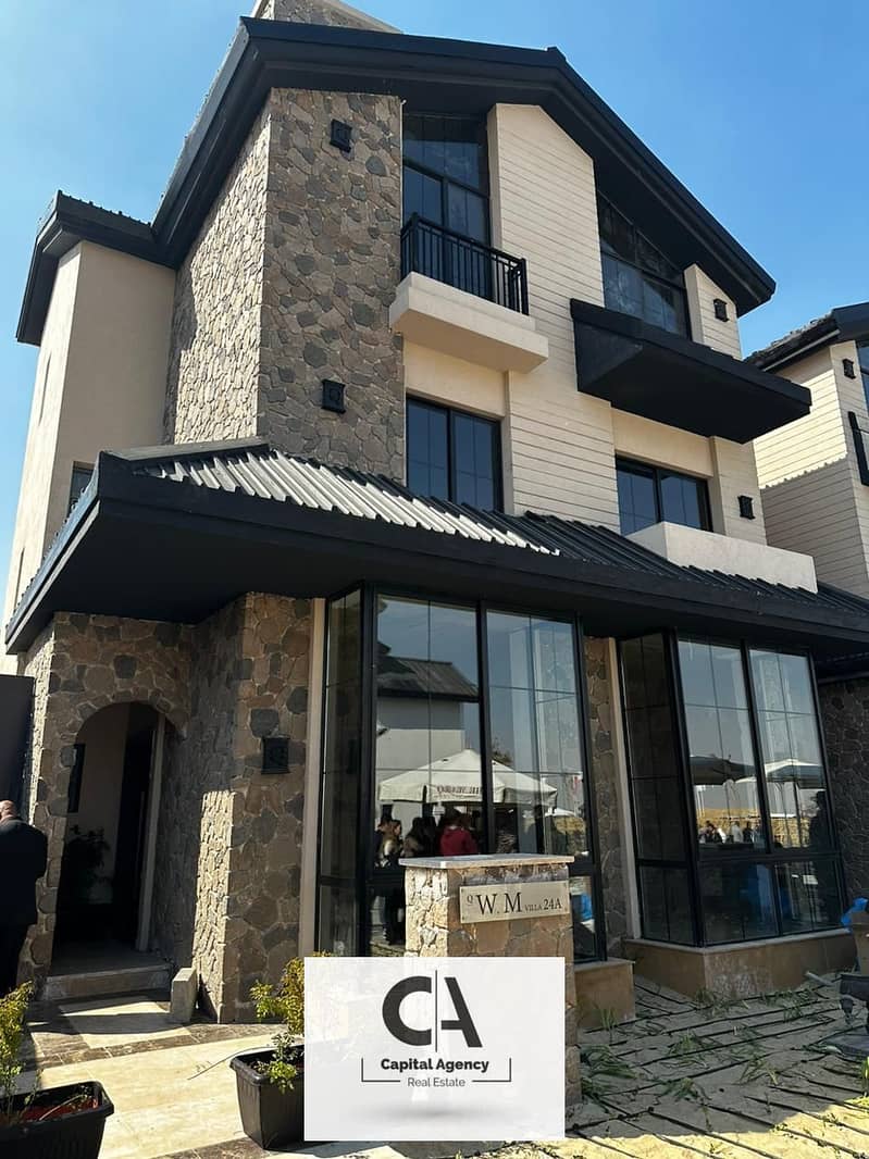 Finished villa for sale with air conditioning installments over 12 years and 2.5% down payment near AUC in the heart of Fifth Settlement | The marq 0