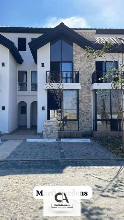 Townhouse villa for sale with 15% down payment ready to move and 25% cash discount near AUC in the heart of Fifth Settlement | The Wonder Marq