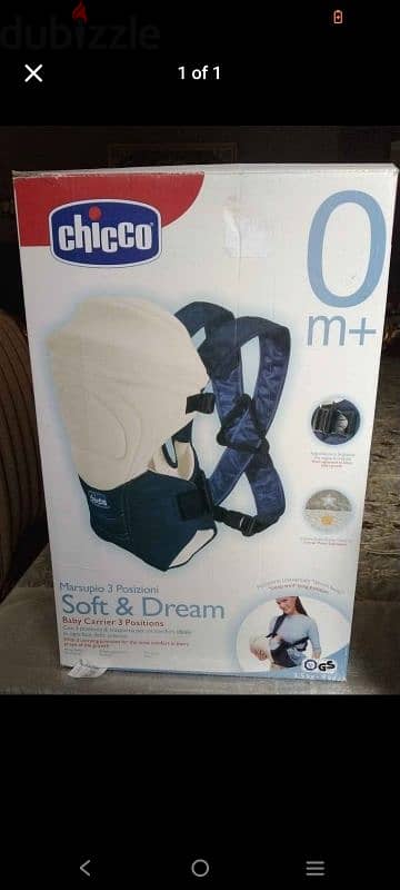 Chicco baby carrier.