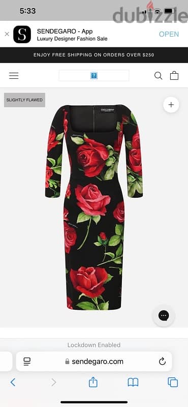 Limited Edition round neck dolce and Gabbana dress 1