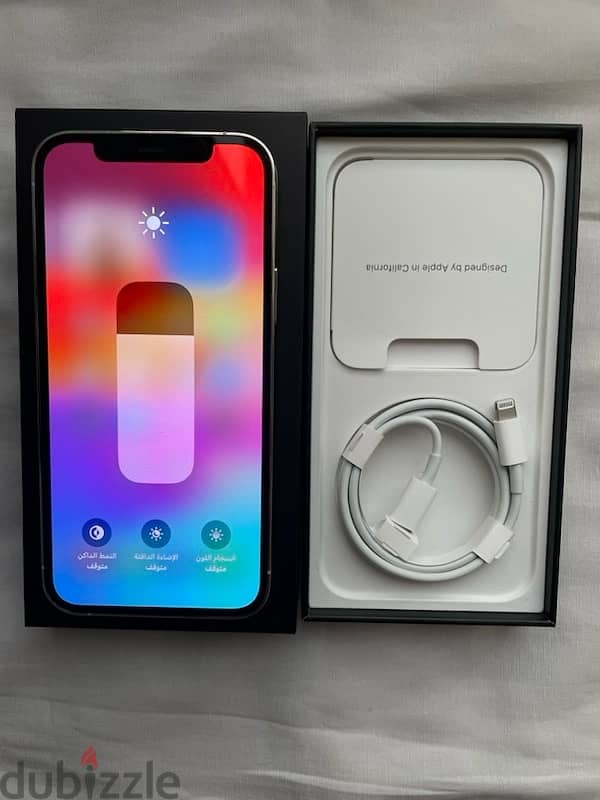 iphone 12 pro silver with box abd cable charger 4