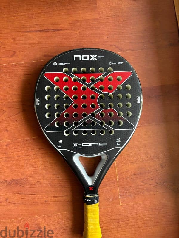 Nox x-one evo 2023 red padel racket MINT 1