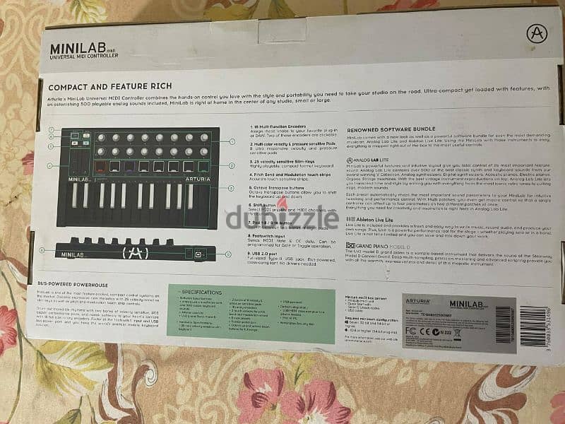 Arturia MiniLab MKII Black Limited Edition بيانو 9