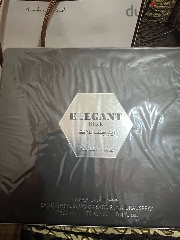 عطر Elegant black من العربية للعود وارد السعودية جديد متبرشم 1