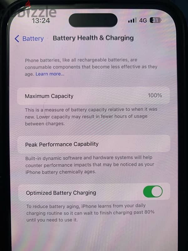 iphone 14 pro max 256GB and battery health 100% 1