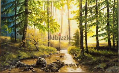 78x46 nature jungle landscape printed canvas