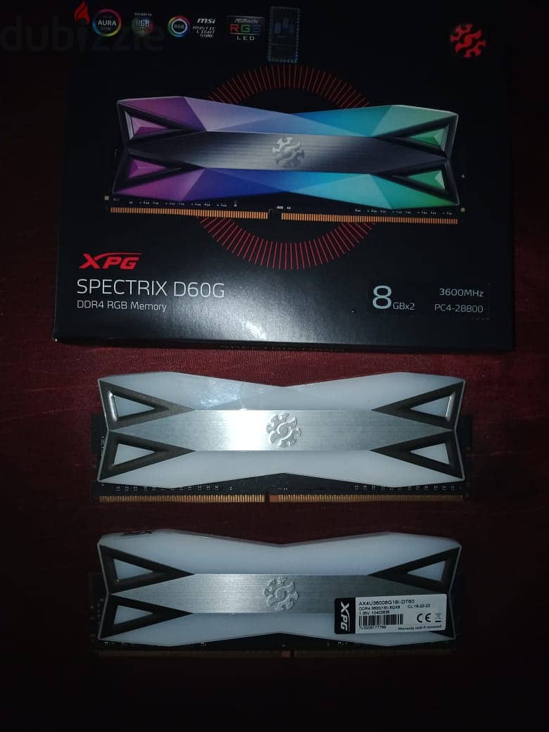 XPG D60 2x8 3600 Mhz 0