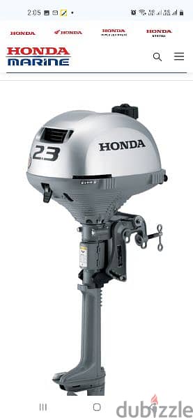 honda marine portable outboard 2.3 Hp موتور لانش خارجي 1