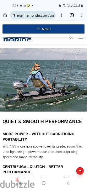 honda marine portable outboard 2.3 Hp موتور لانش خارجي 2