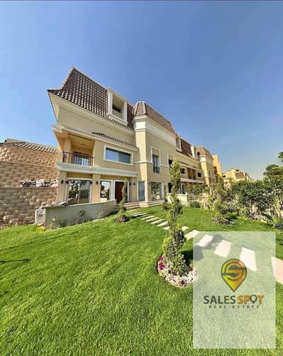 A distinctive villa for sale at the lowest price in Sarai Compound, minutes from the Fifth Settlement, with installments over 12 years 