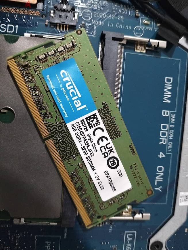 Laptop Ram 8GB DDR4 3200 Crucial - رامة لابتوب 8 جيجا 3200 DDR4 كروشال 1