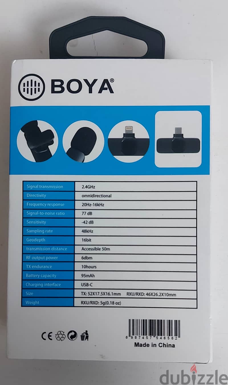 مايك بويا وايرلس Boya microphone mw3 wireless جديد 2