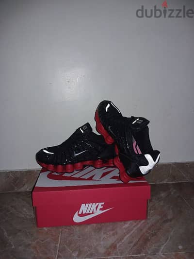 Nike shox mirror original black and red