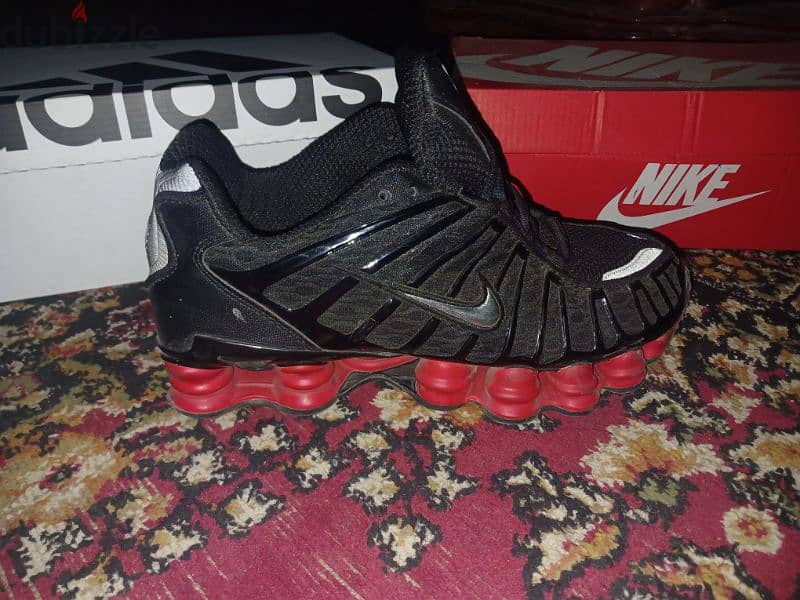 Nike shox mirror original black and red 1