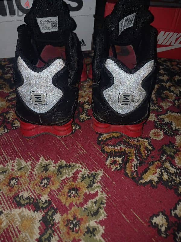 Nike shox mirror original black and red 3