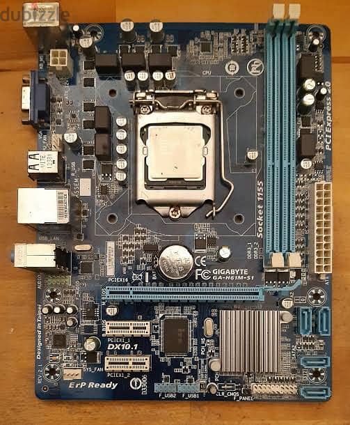 Motherboard gigabyte h61&Intel i3 0