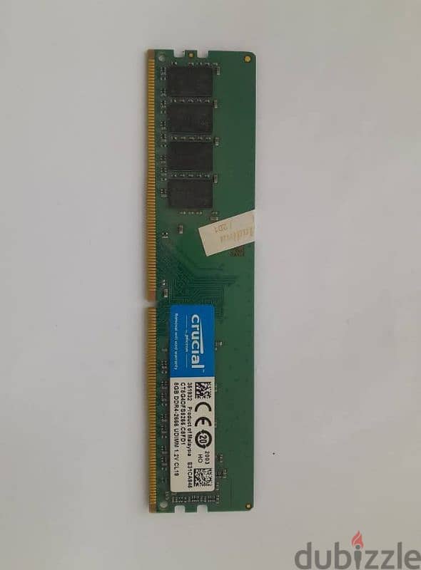 Crucial 8gb ddr4 2666 رام ٨ جيجا 0