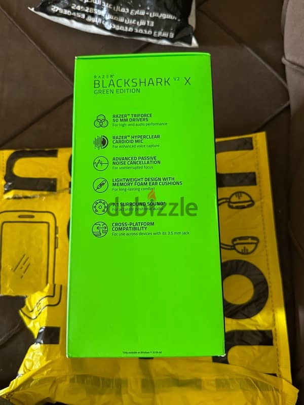 Razer BlackShark V2 X Green color NEW 2