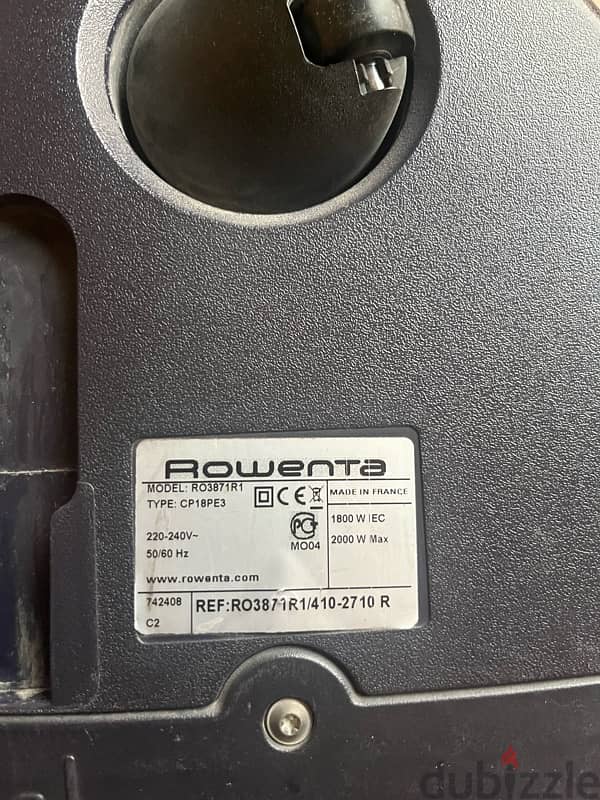 Rowenta vaccum cleaner 2000 W - مكنسة روينتا فرنساوي ٢٠٠٠ واط 4