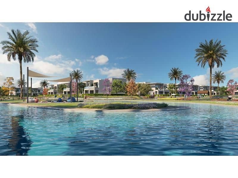 Apartment for sale in Garden Lakes Hyde Park Compound, October Zayed, 12-year installments, 0% down payment 0