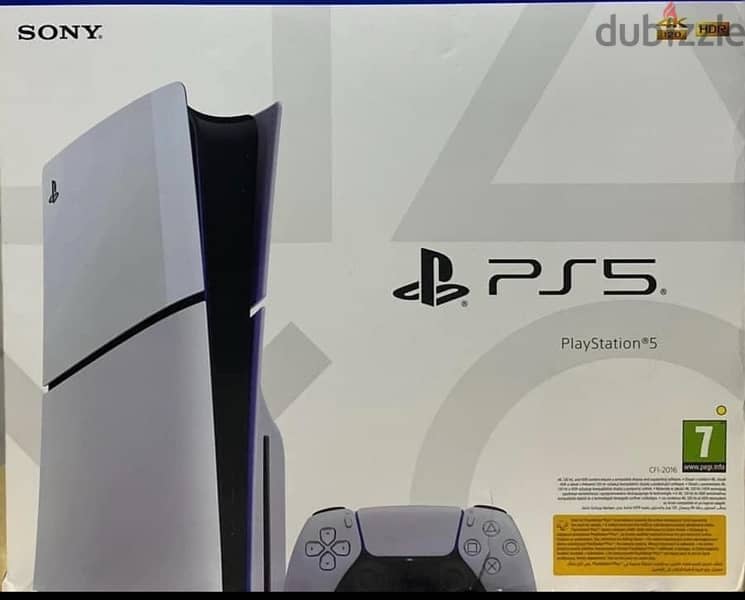 play station 5 slim hard + disk جديد متبرشم متفتحش 0