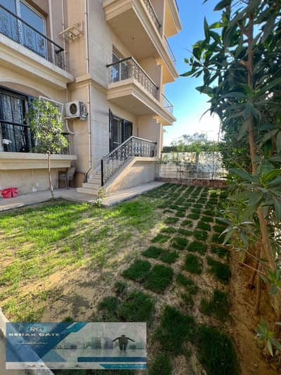 Furnished apartment for rent in Al-Rehab, 89 square meters, with a private garden of 70 square meters First residence, for immediate housing