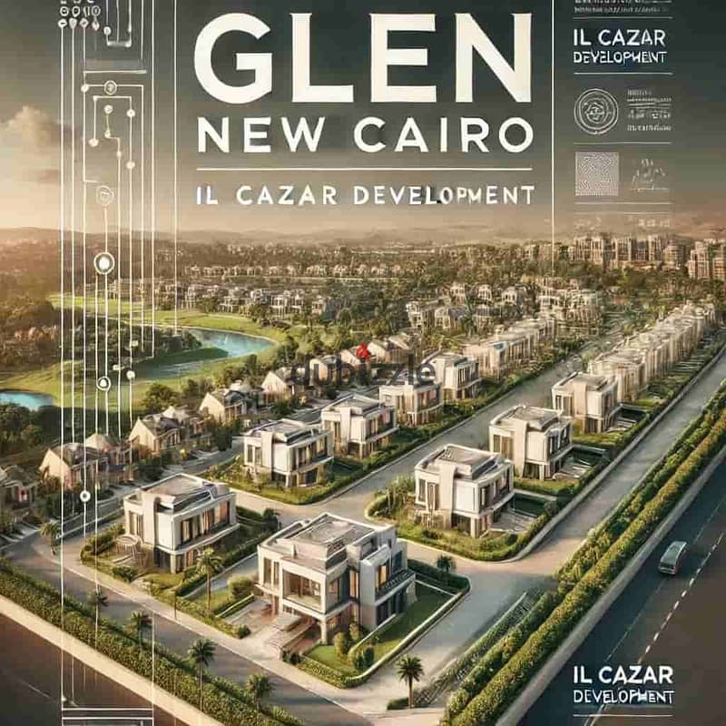 تاون هاوس 180م للبيع فى كمبوند جلين التجمع السادس بالقرب من AUC بالتقسيط على 10 سنوات GLEN NEW CAIRO 0