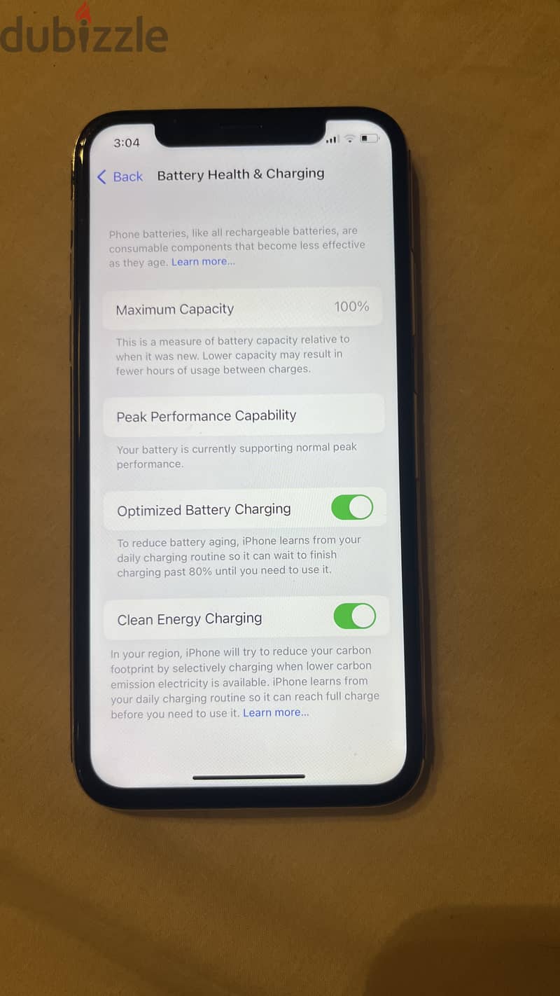 Iphone X 256GB with Box %100 battery health. 1