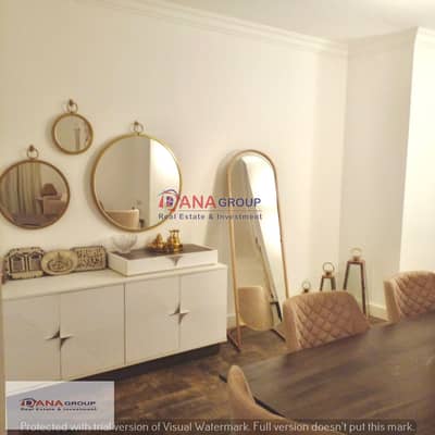 Furnished apartment for rent, 10th District, 3rd Neighborhood, Sheikh Zayed  Second floor, apartment area 120 m  2 rooms  2 bathrooms  The price is 30