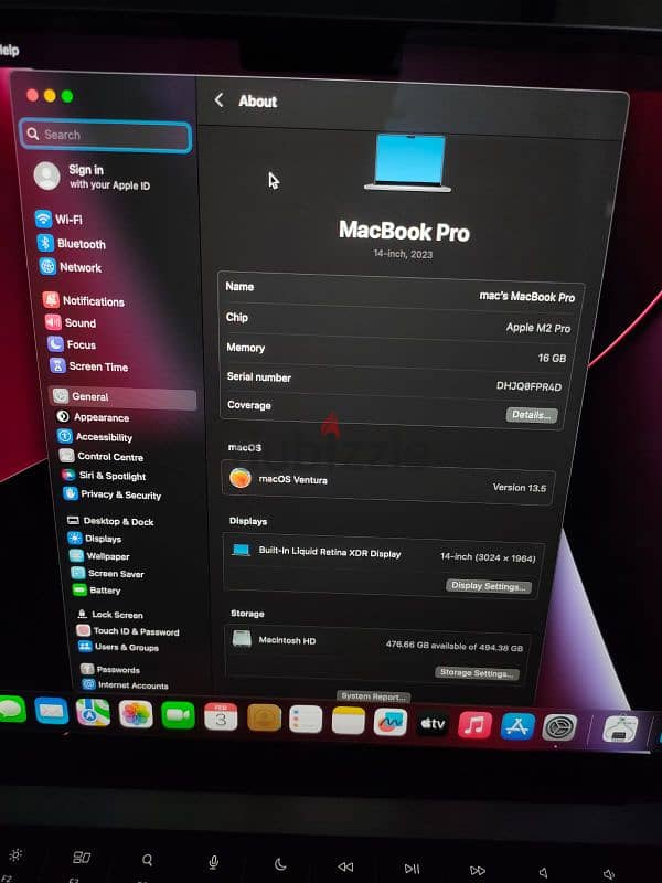 MacBook Pro M2 pro 14 inch Like New 5