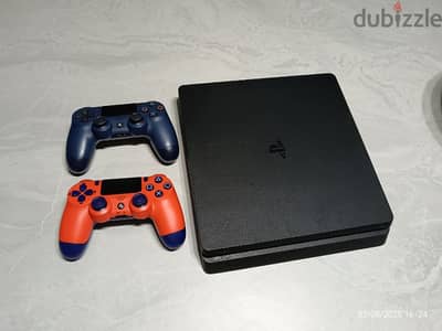 ps4 slim 500gb بلاستيشن ٤ متبرشم+دراعين