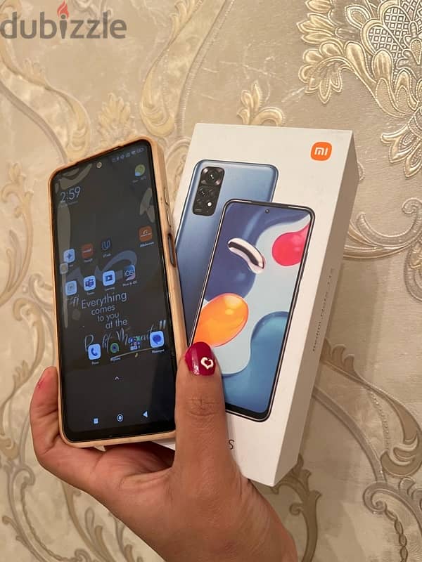 موبايل ريدمي نوت 11s للبيع حالة ممتازة بالكرتونه Redmi note 11s 0