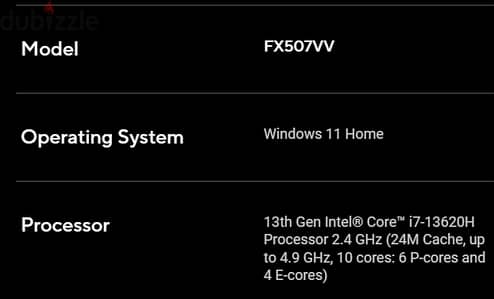 ASUS F 15 FX507VV