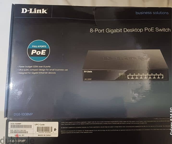 d'link 8 port POE 1