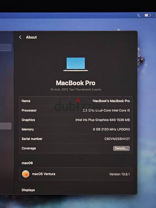 Macbook Pro 2017 6