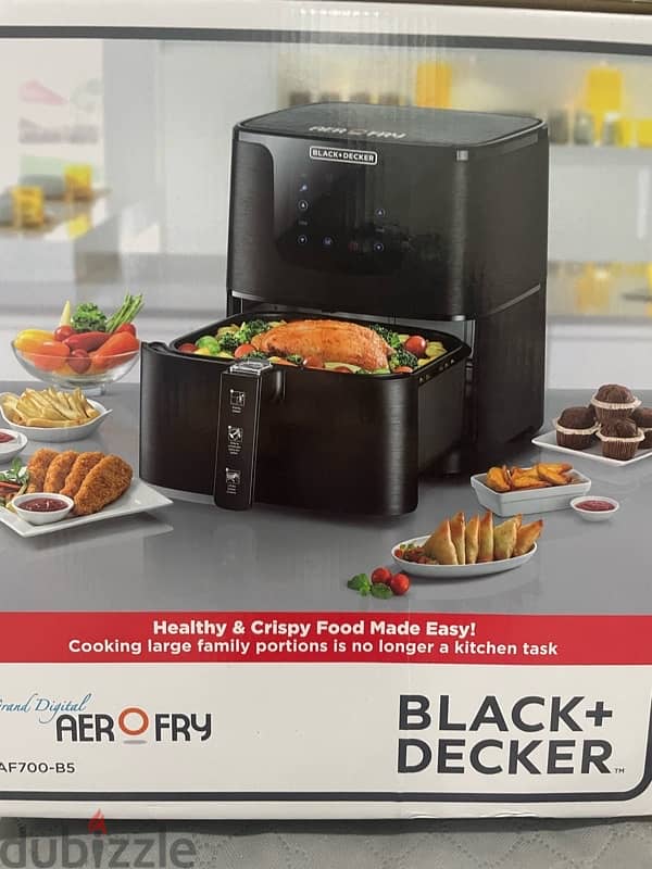 Black&decker Air fryer قلاية هوائية سعة5.8 لتر 3