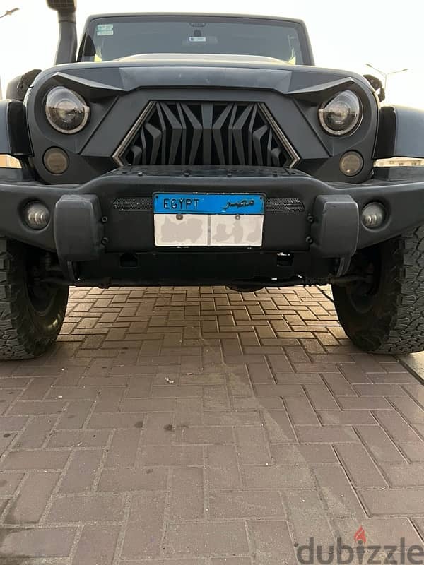 شبكة جيب رانجلر Angry Grille بالـ LED DRLs – شكل هجومي 1