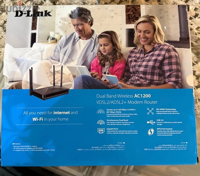 راوتر d-link ac1200 1