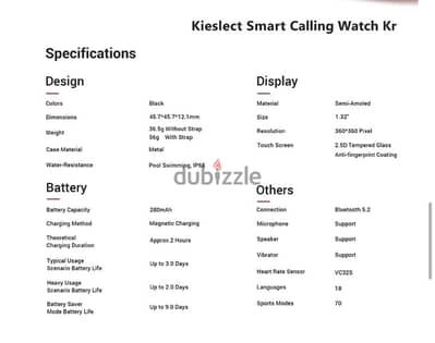 smart watcth (kieslect kr)