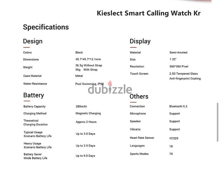 smart watcth (kieslect kr) 0