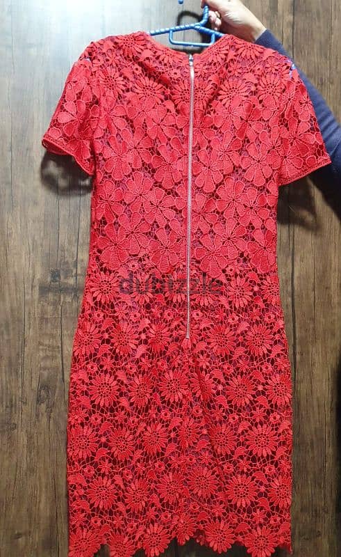 Karen Millen Red Lace Dress 1