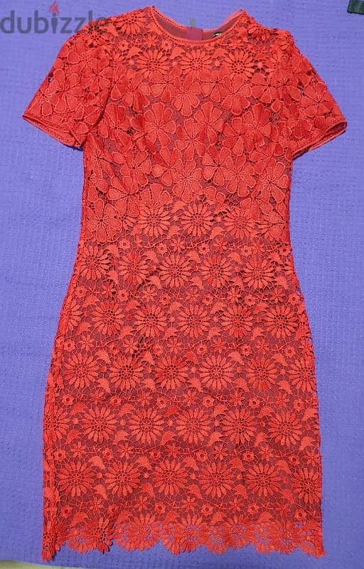 Karen Millen Red Lace Dress 2