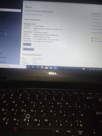 Dell presition 3520  سابع i7  hQتاتش اسكرين