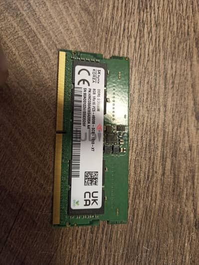 DDR5 Laptop Ram 8GB 4800 MHz New رام لابتوب جديدة